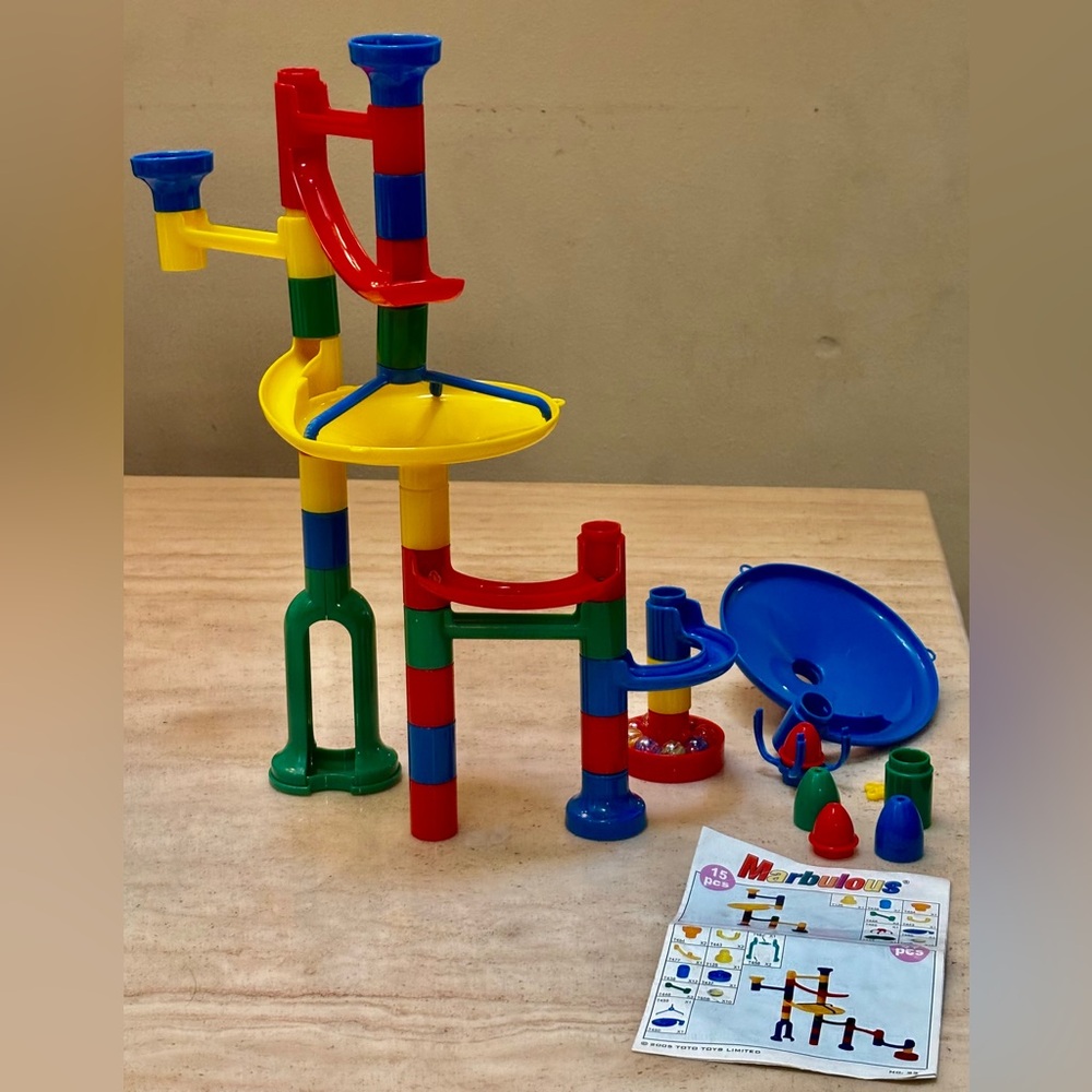 Colorful Marble Run Toy Set